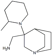 [3-(2-methylpiperidin-1-yl)-1-azabicyclo[2.2.2]octan-3-yl]methanamine Structure