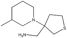 [3-(3-methylpiperidin-1-yl)tetrahydrothien-3-yl]methylamine Structure