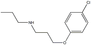 [3-(4-chlorophenoxy)propyl](propyl)amine Structure