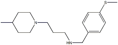 [3-(4-methylpiperidin-1-yl)propyl]({[4-(methylsulfanyl)phenyl]methyl})amine 구조식 이미지