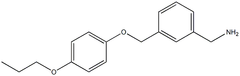 [3-(4-propoxyphenoxymethyl)phenyl]methanamine Structure