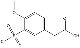 [3-(chlorosulfonyl)-4-methoxyphenyl]acetic acid 구조식 이미지