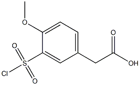 [3-(chlorosulfonyl)-4-methoxyphenyl]acetic acid Structure