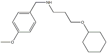 [3-(cyclohexyloxy)propyl][(4-methoxyphenyl)methyl]amine Structure