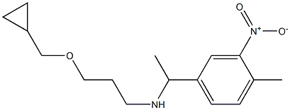 [3-(cyclopropylmethoxy)propyl][1-(4-methyl-3-nitrophenyl)ethyl]amine 구조식 이미지