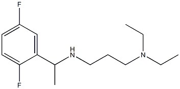 [3-(diethylamino)propyl][1-(2,5-difluorophenyl)ethyl]amine Structure