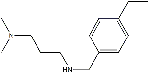 [3-(dimethylamino)propyl][(4-ethylphenyl)methyl]amine Structure