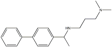 [3-(dimethylamino)propyl][1-(4-phenylphenyl)ethyl]amine Structure