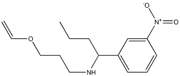 [3-(ethenyloxy)propyl][1-(3-nitrophenyl)butyl]amine Structure