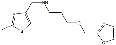 [3-(furan-2-ylmethoxy)propyl][(2-methyl-1,3-thiazol-4-yl)methyl]amine Structure