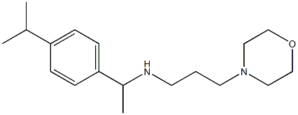 [3-(morpholin-4-yl)propyl]({1-[4-(propan-2-yl)phenyl]ethyl})amine 구조식 이미지