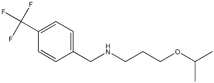 [3-(propan-2-yloxy)propyl]({[4-(trifluoromethyl)phenyl]methyl})amine Structure