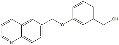 [3-(quinolin-6-ylmethoxy)phenyl]methanol 구조식 이미지