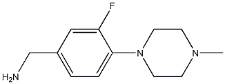 [3-fluoro-4-(4-methylpiperazin-1-yl)phenyl]methanamine Structure