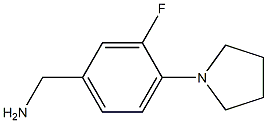 [3-fluoro-4-(pyrrolidin-1-yl)phenyl]methanamine Structure