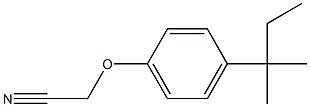 [4-(1,1-dimethylpropyl)phenoxy]acetonitrile Structure
