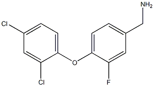 [4-(2,4-dichlorophenoxy)-3-fluorophenyl]methanamine Structure