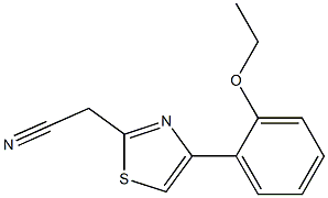 [4-(2-ethoxyphenyl)-1,3-thiazol-2-yl]acetonitrile 구조식 이미지
