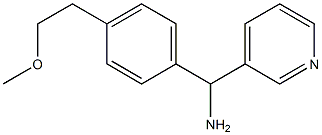 [4-(2-methoxyethyl)phenyl](pyridin-3-yl)methanamine 구조식 이미지