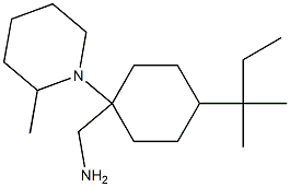 [4-(2-methylbutan-2-yl)-1-(2-methylpiperidin-1-yl)cyclohexyl]methanamine 구조식 이미지