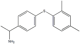 1-{4-[(2,4-dimethylphenyl)sulfanyl]phenyl}ethan-1-amine Structure