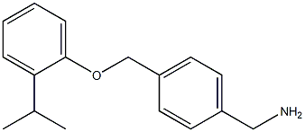 1-{4-[(2-isopropylphenoxy)methyl]phenyl}methanamine Structure