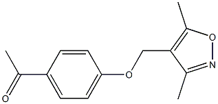 1-{4-[(3,5-dimethyl-1,2-oxazol-4-yl)methoxy]phenyl}ethan-1-one 구조식 이미지