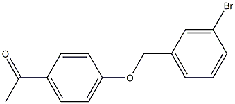 1-{4-[(3-bromobenzyl)oxy]phenyl}ethanone Structure