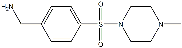1-{4-[(4-methylpiperazin-1-yl)sulfonyl]phenyl}methanamine 구조식 이미지