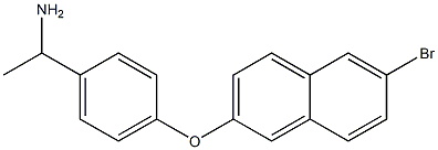 1-{4-[(6-bromonaphthalen-2-yl)oxy]phenyl}ethan-1-amine 구조식 이미지