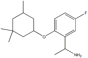 1-{5-fluoro-2-[(3,3,5-trimethylcyclohexyl)oxy]phenyl}ethan-1-amine Structure