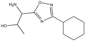 1-amino-1-(3-cyclohexyl-1,2,4-oxadiazol-5-yl)propan-2-ol Structure