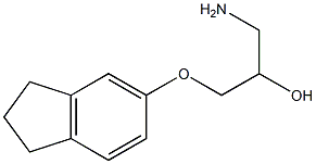 1-amino-3-(2,3-dihydro-1H-inden-5-yloxy)propan-2-ol 구조식 이미지