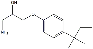 1-amino-3-[4-(1,1-dimethylpropyl)phenoxy]propan-2-ol Structure