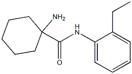 1-amino-N-(2-ethylphenyl)cyclohexanecarboxamide 구조식 이미지