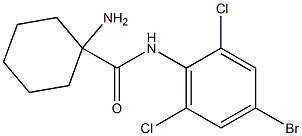 1-amino-N-(4-bromo-2,6-dichlorophenyl)cyclohexane-1-carboxamide Structure