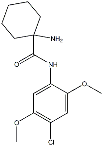 1-amino-N-(4-chloro-2,5-dimethoxyphenyl)cyclohexane-1-carboxamide 구조식 이미지