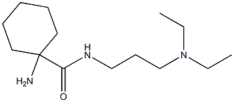 1-amino-N-[3-(diethylamino)propyl]cyclohexanecarboxamide 구조식 이미지