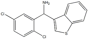 1-benzothiophen-3-yl(2,5-dichlorophenyl)methanamine Structure