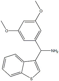 1-benzothiophen-3-yl(3,5-dimethoxyphenyl)methanamine Structure