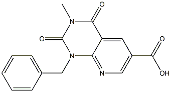 1-benzyl-3-methyl-2,4-dioxo-1,2,3,4-tetrahydropyrido[2,3-d]pyrimidine-6-carboxylic acid 구조식 이미지