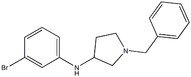 1-benzyl-N-(3-bromophenyl)pyrrolidin-3-amine 구조식 이미지