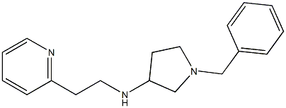 1-benzyl-N-[2-(pyridin-2-yl)ethyl]pyrrolidin-3-amine Structure