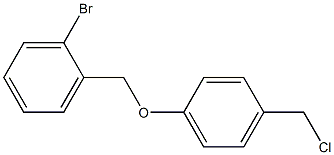 1-bromo-2-[4-(chloromethyl)phenoxymethyl]benzene 구조식 이미지
