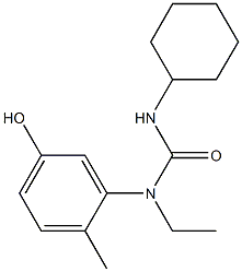 1-cyclohexyl-3-ethyl-3-(5-hydroxy-2-methylphenyl)urea Structure