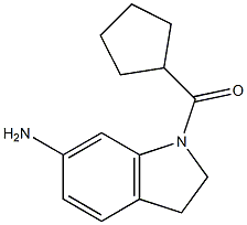 1-cyclopentanecarbonyl-2,3-dihydro-1H-indol-6-amine Structure