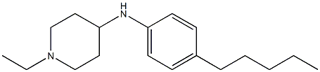 1-ethyl-N-(4-pentylphenyl)piperidin-4-amine Structure