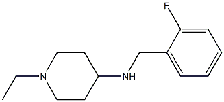 1-ethyl-N-[(2-fluorophenyl)methyl]piperidin-4-amine Structure