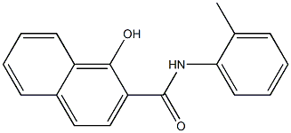 1-hydroxy-N-(2-methylphenyl)naphthalene-2-carboxamide 구조식 이미지