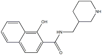 1-hydroxy-N-(piperidin-3-ylmethyl)-2-naphthamide 구조식 이미지